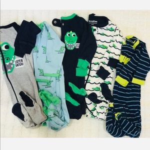 Alligator Onesie Bundle (of 5)  3-6 M